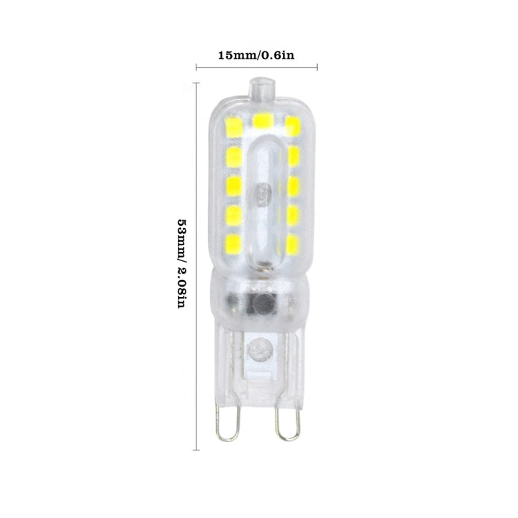 10PCS YWXLight AC 110-130V AC 220-240V G9 22LEDs 5W 2835SMD Dimmable Transparent Peanut Lamp