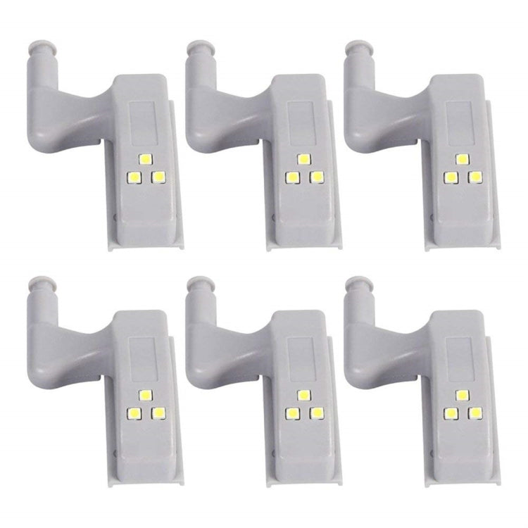 YWXLight LED Night Lights Creative Cabinet Lights Wardrobe Cabinet Door Hinge Night Lights (6PCS)