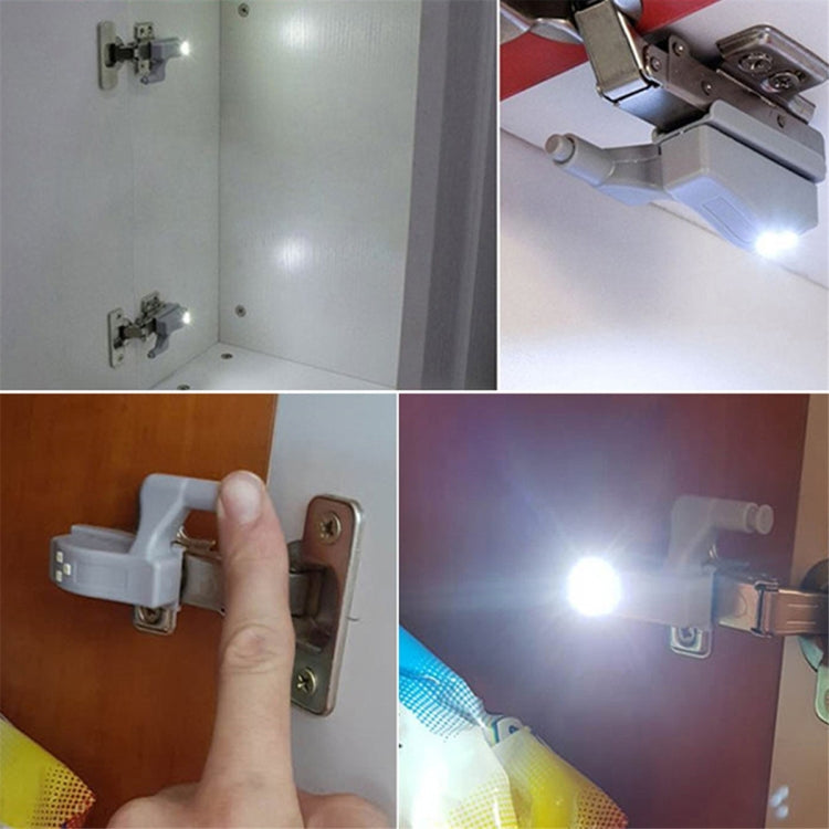 YWXLight LED Night Lights Creative Cabinet Lights Wardrobe Cabinet Door Hinge Night Lights (6PCS)