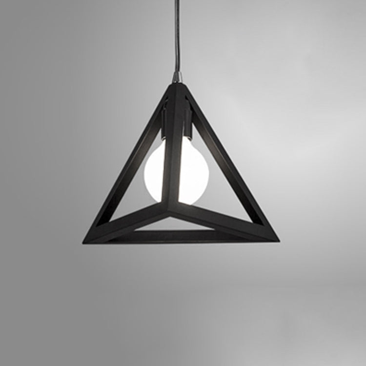 YWXLight Hanging Lamp Creative Iron Art Simple Triangle Pendant Light E27 Bulb Perfect for Kitchen Dining Room Bedroom Living Room