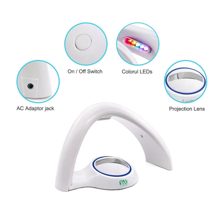 YWXLight Rainbow Projection Reflective Night Light