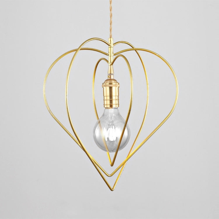 YWXLight Modern Nordic Pendant Light Heart-shaped Lighting E27 Bulb Used for Dining Living Room Kitchen Bedroom