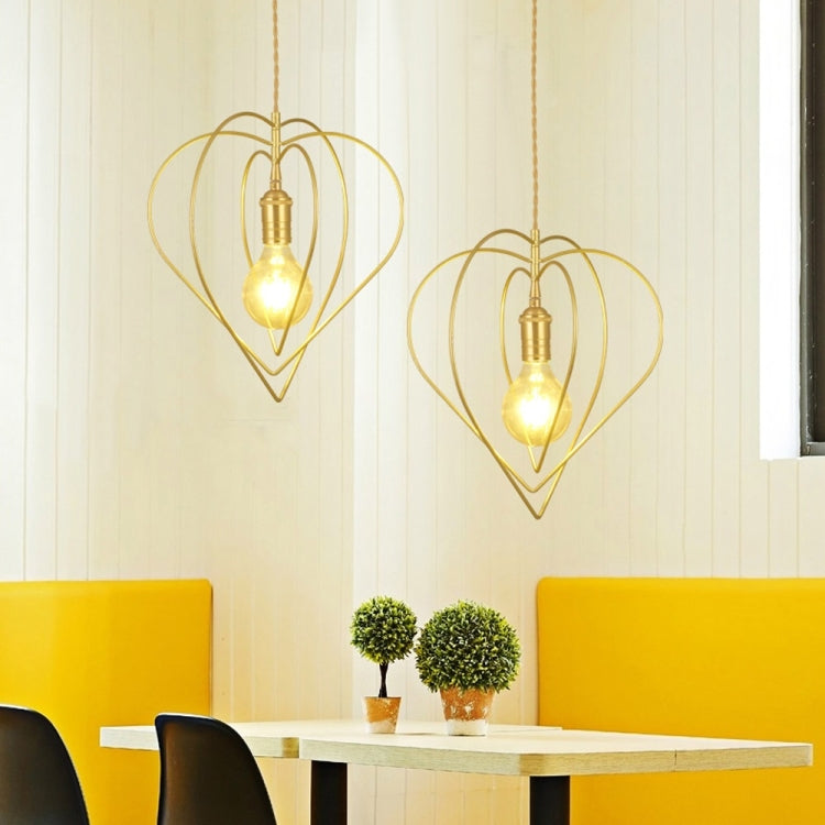 YWXLight Modern Nordic Pendant Light Heart-shaped Lighting E27 Bulb Used for Dining Living Room Kitchen Bedroom