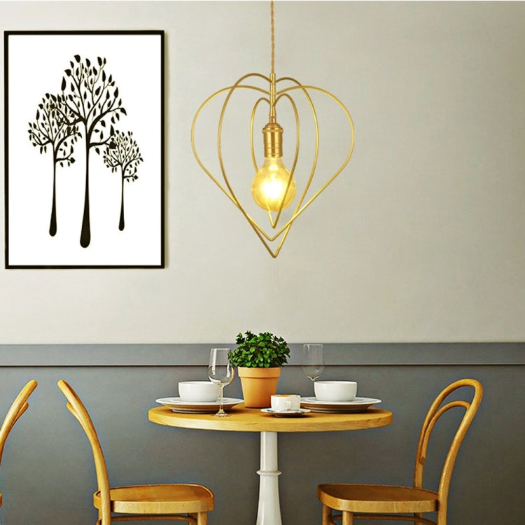 YWXLight Modern Nordic Pendant Light Heart-shaped Lighting E27 Bulb Used for Dining Living Room Kitchen Bedroom