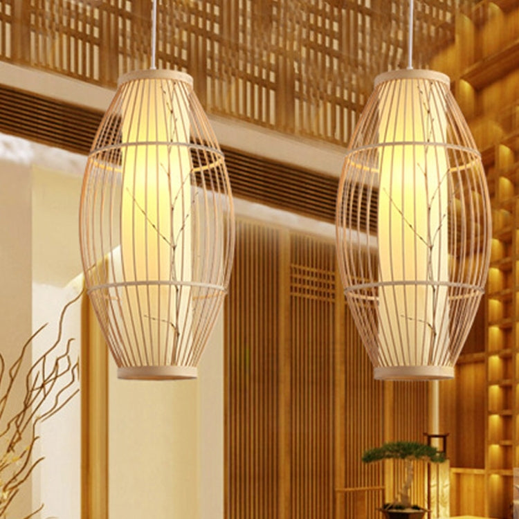 YWXLight Home Decoration Creative Chinese Sheepskin Bamboo Bamboo Chandelier (Warm White)