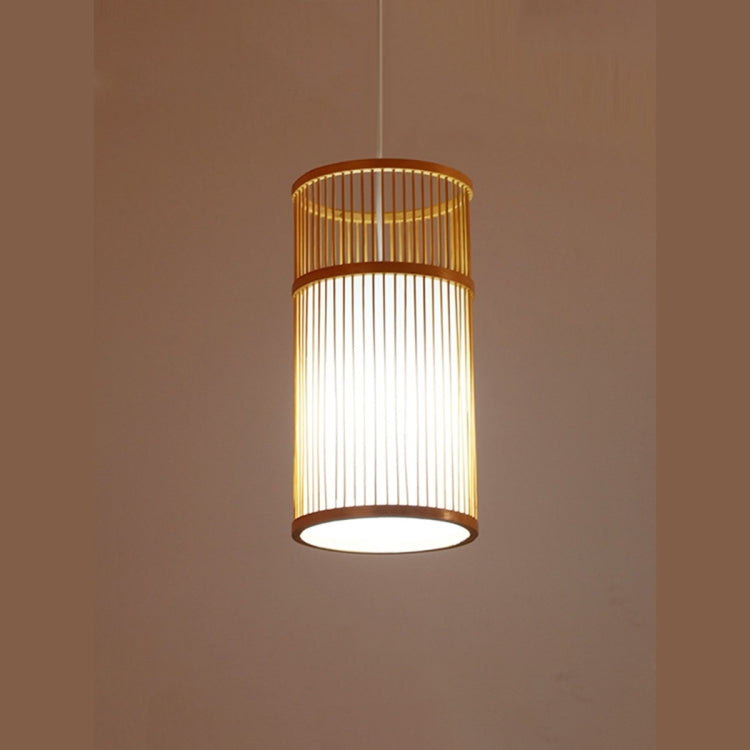 YWXLight Home Decoration Lighting Chinese Style Simple Bamboo And Rattan Long Chandelier (Warm White)