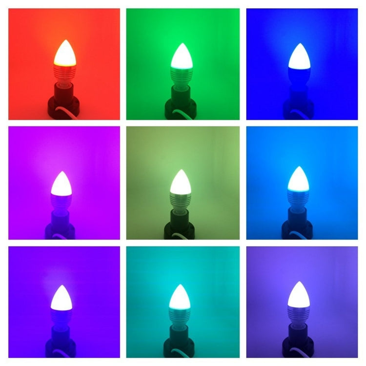6 PCS YWXLight AC 85-265V E14 4W RGB Dimmable LED Candle Light With Remote Control