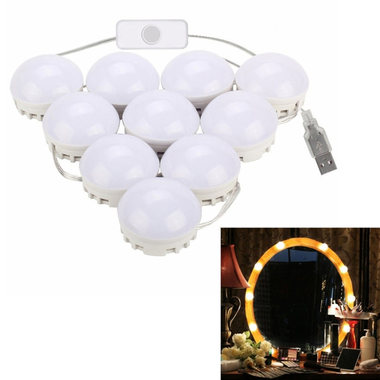 YWXLight 5V 10LED Touch Dimmable DIY Makeup Mirror LED Light Bulb