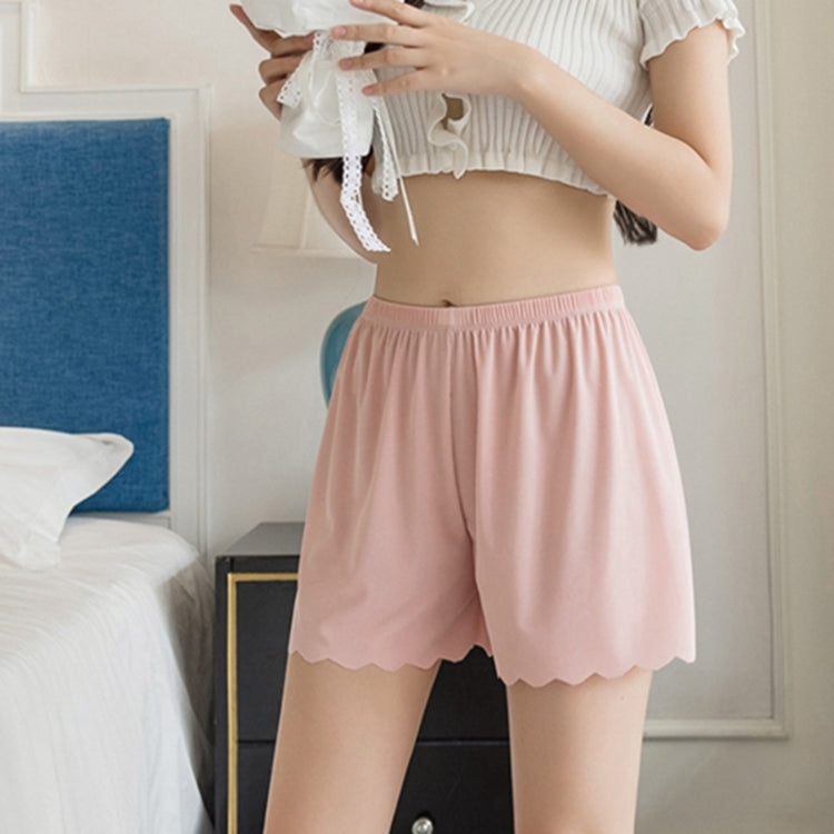 Women Ice Silk Safety Pants Home Loose Shorts