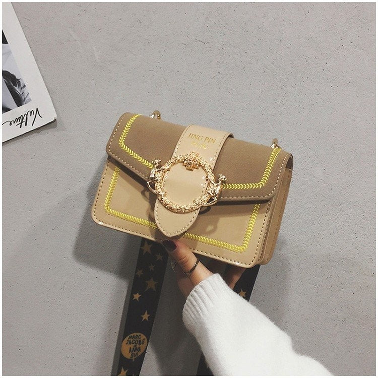 Casual PU Leather Shoulder Bag Messenger Bag Ladies Handbag