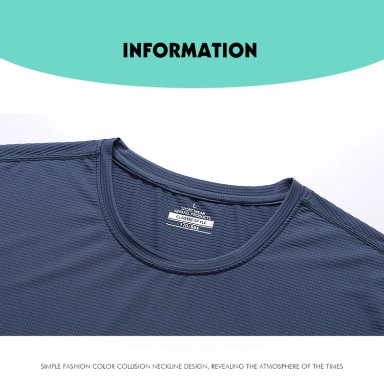 Ice Silk Casual Round Neck Quick Dry Short Sleeve Shorts Suit