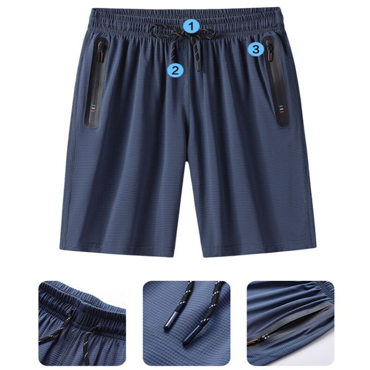 Ice Silk Casual Round Neck Quick Dry Short Sleeve Shorts Suit
