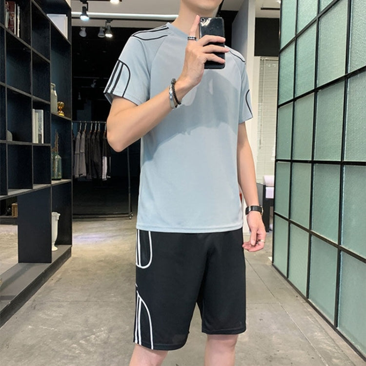 Casual Sports Running Short Sleeve Shorts Set