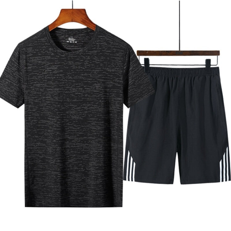Sports Fitness Breathable Quick-drying Ice Silk Short-sleeved Shorts Suit