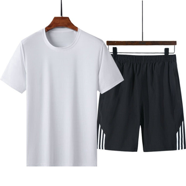 Sports Fitness Breathable Quick-drying Ice Silk Short-sleeved Shorts Suit