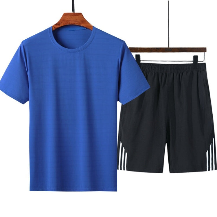 Sports Fitness Breathable Quick-drying Ice Silk Short-sleeved Shorts Suit