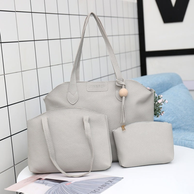 3 in 1 Fashionable PU Leather Single-shoulder Bag Women Handbag Messenger Bag with Tassel