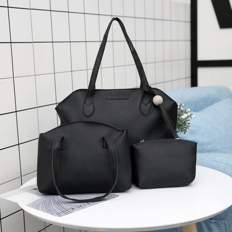 3 in 1 Fashionable PU Leather Single-shoulder Bag Women Handbag Messenger Bag with Tassel