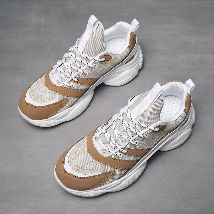 PU Breathable Thick Bottom Sports Casual Shoes for Men