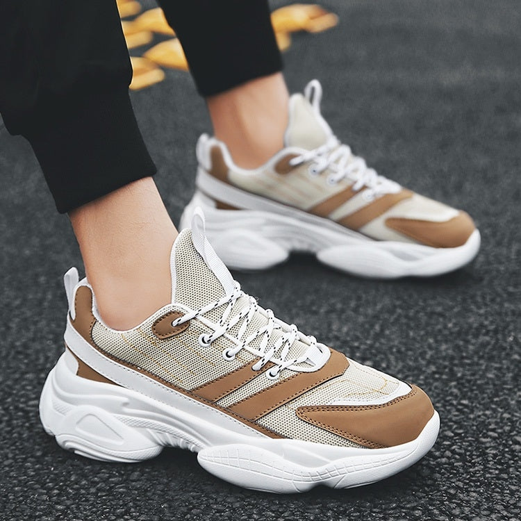 PU Breathable Thick Bottom Sports Casual Shoes for Men