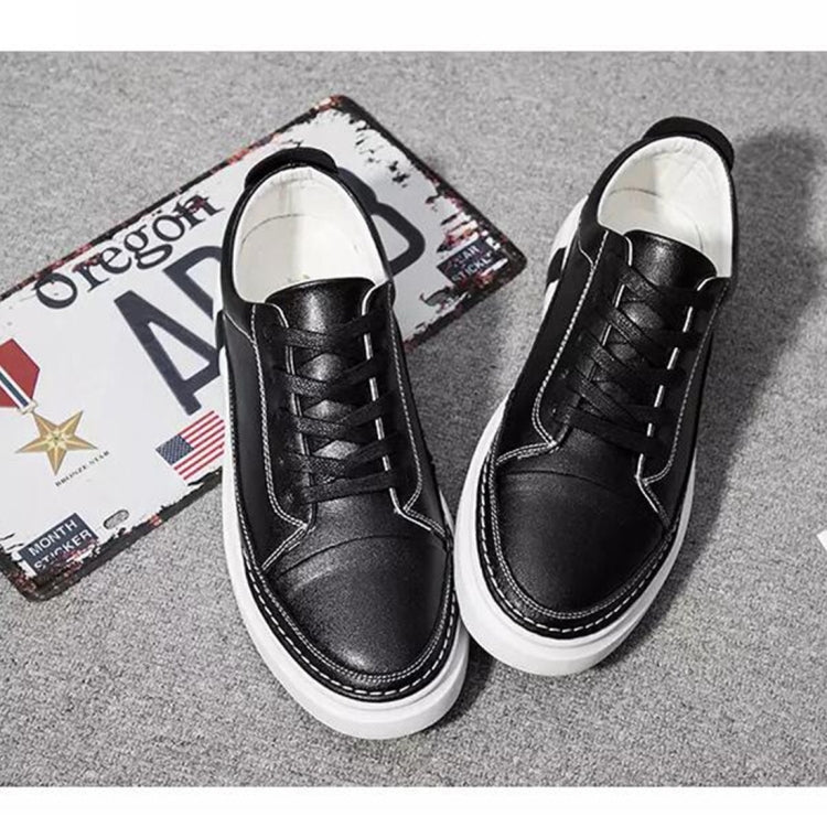 Youth Fashion Men Shoes Leather Shoes Casual Microfiber Leather Lace up Boy Shoes