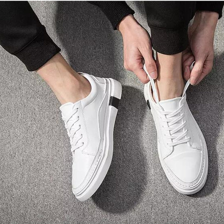 Youth Fashion Men Shoes Leather Shoes Casual Microfiber Leather Lace up Boy Shoes