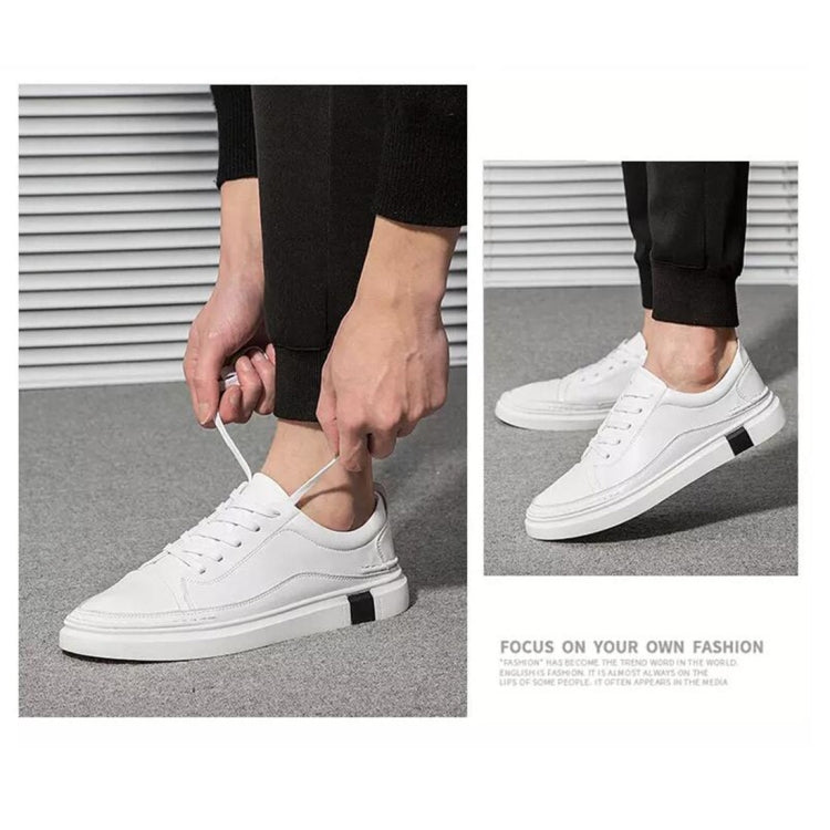 Youth Fashion Men Shoes Leather Shoes Casual Microfiber Leather Lace up Boy Shoes