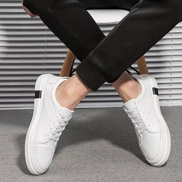 Youth Fashion Men Shoes Leather Shoes Casual Microfiber Leather Lace up Boy Shoes