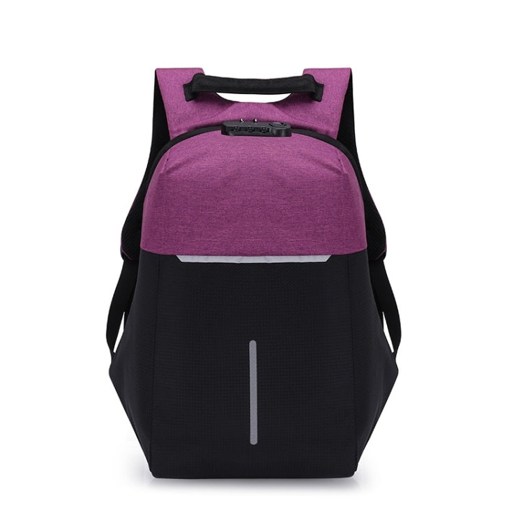 Multi-Function Oxford Portable Casual Double Shoulders School Bag Travel Backpack Bag with USB Charging