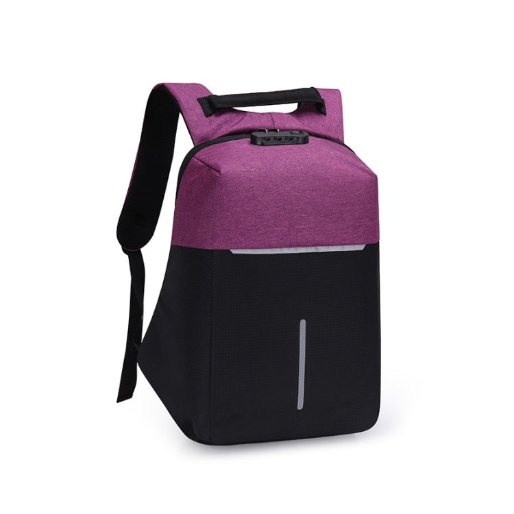 Multi-Function Oxford Portable Casual Double Shoulders School Bag Travel Backpack Bag with USB Charging