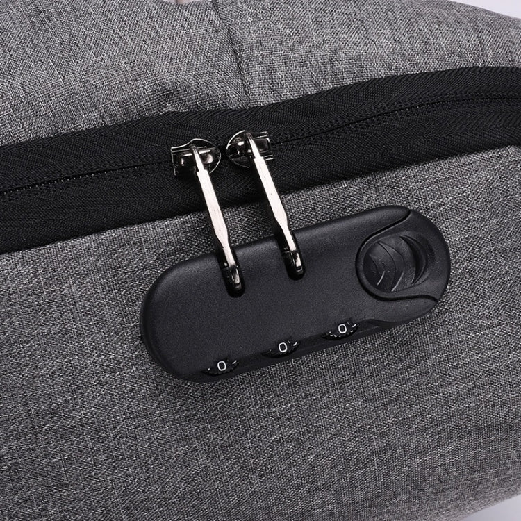 Multi-Function Oxford Portable Casual Double Shoulders School Bag Travel Backpack Bag with USB Charging