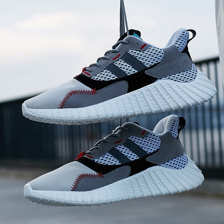 Suede Breathable Flat Heel Sports Shoes Casual Shoes for Men