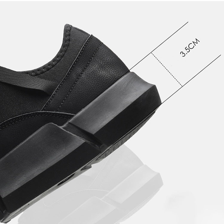 Soft Surface Microfiber Breathable Thick Bottom Sports Casual Shoes Increase Shoes for Men