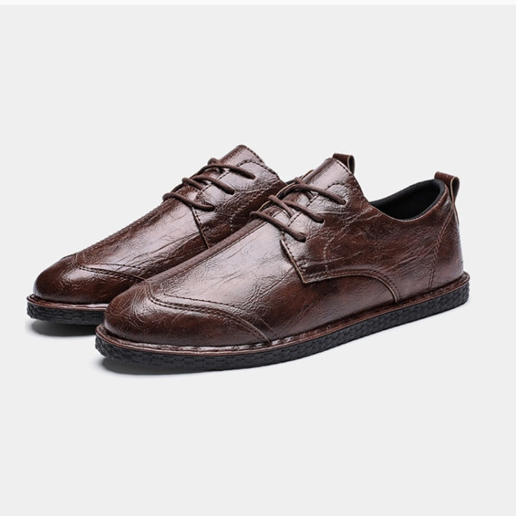 Round Head Outdoor Casual Leather Shoes