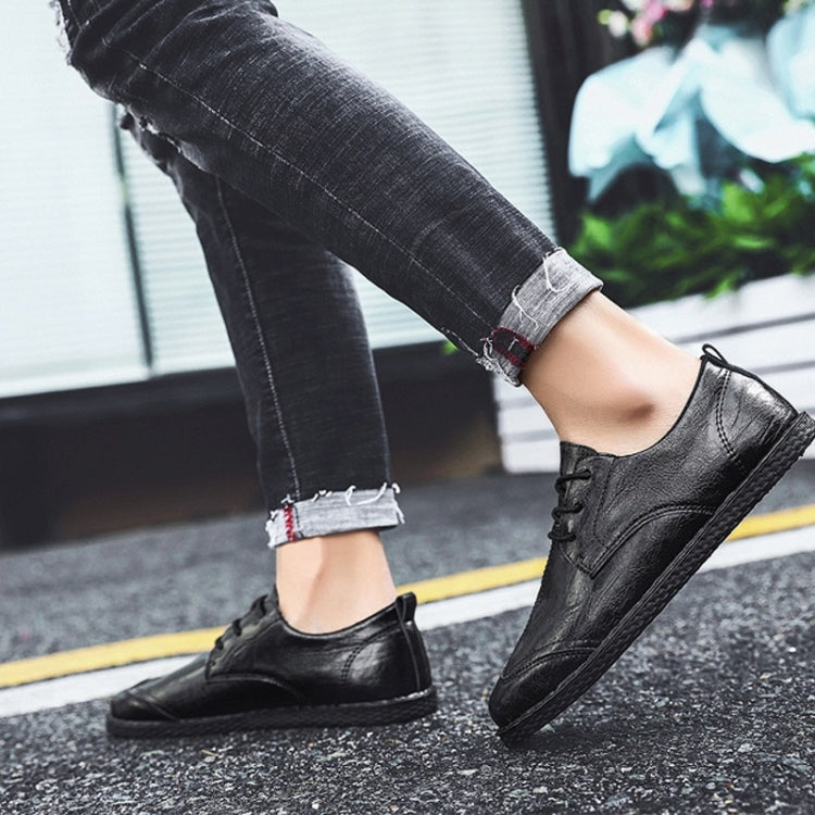 Round Head Outdoor Casual Leather Shoes