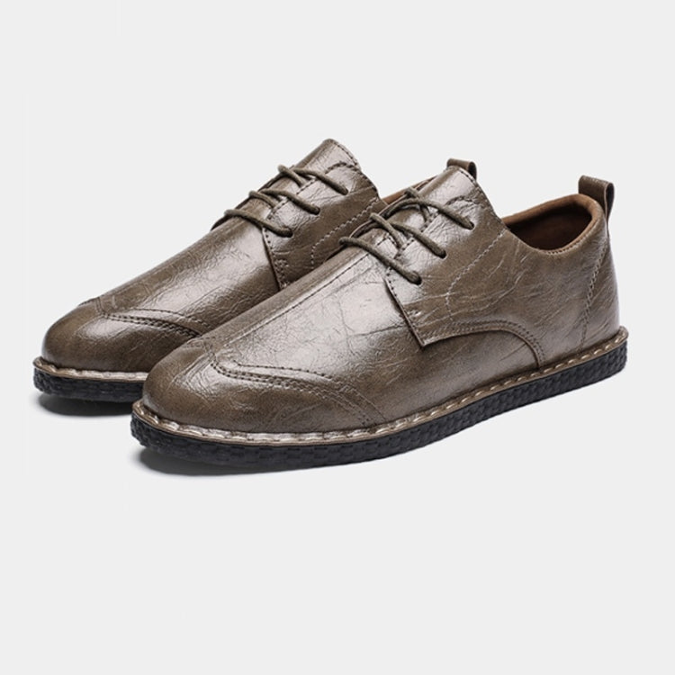 Round Head Outdoor Casual Leather Shoes