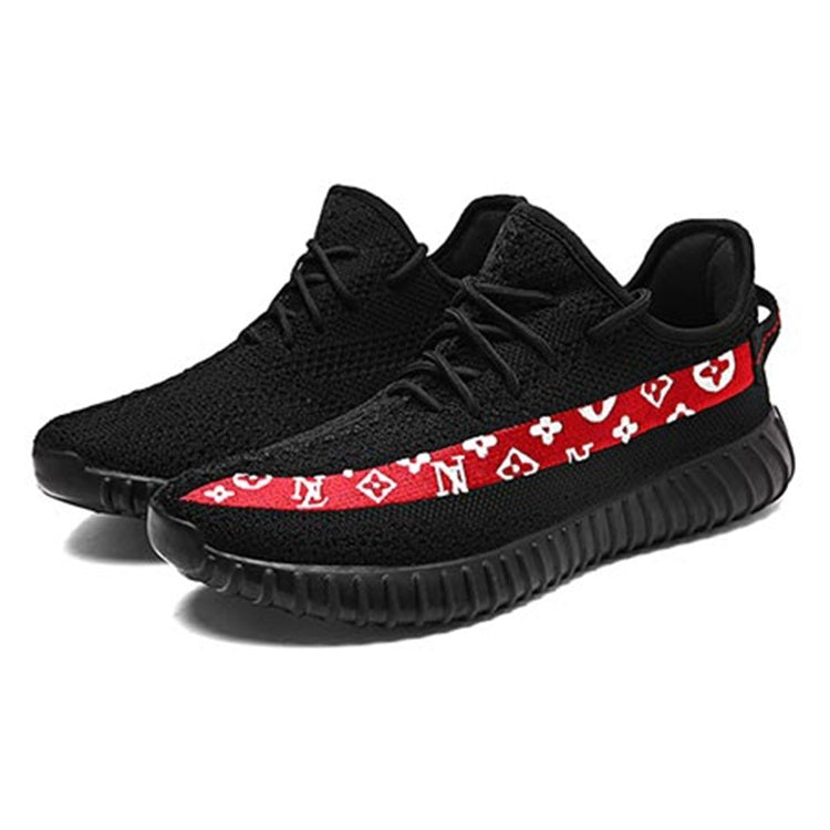 Retro Embroidered Pattern Breathable Flat Heel Sports Casual Shoes for Men