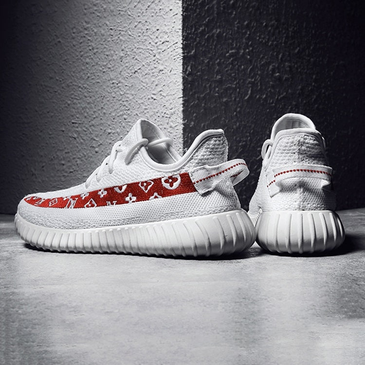 Retro Embroidered Pattern Breathable Flat Heel Sports Casual Shoes for Men