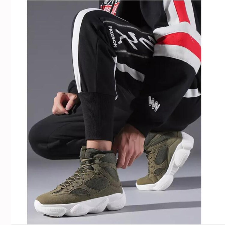 Casual Plus Velvet Lace Up Men High Top Warm Shoes