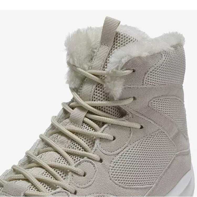 Casual Plus Velvet Lace Up Men High Top Warm Shoes