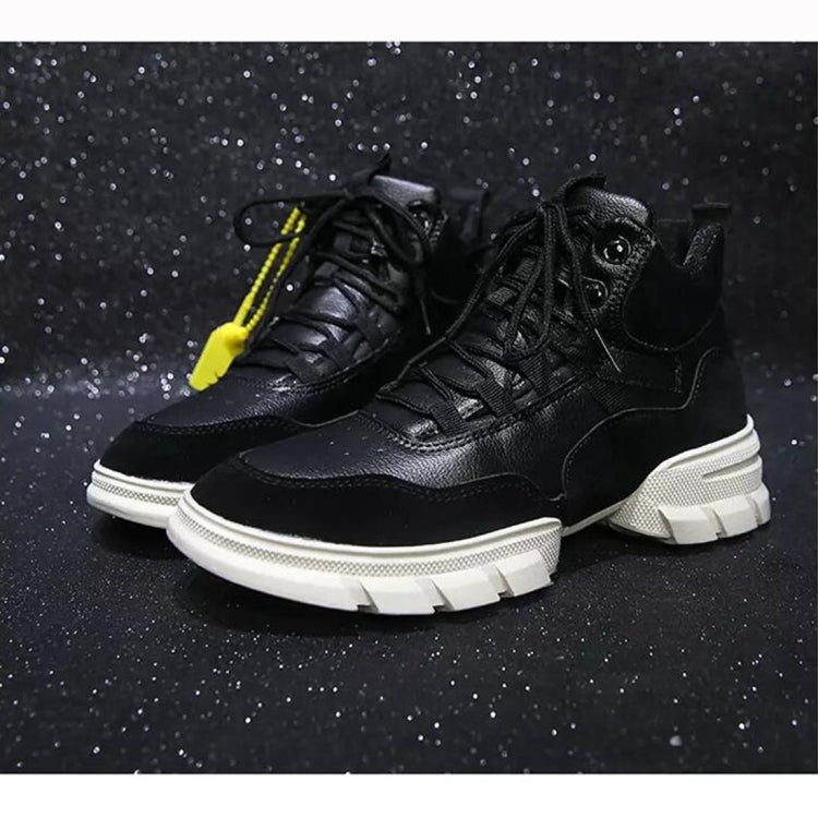 Fashion Sports Shoes Wild Casual PU Leather High-top Girl Shoes