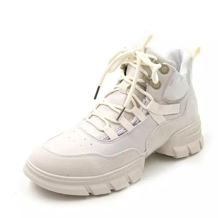 Fashion Sports Shoes Wild Casual PU Leather High-top Girl Shoes