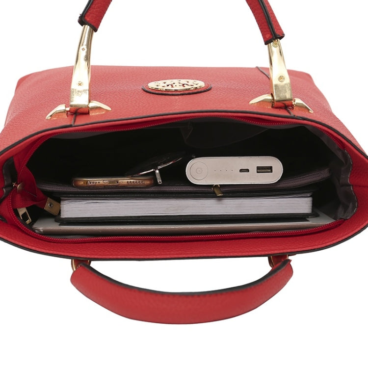 2 in 1 Casual PU Leather Shoulder Bag Ladies Handbag Messenger Bag