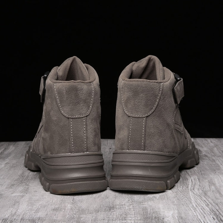 Fashion Trend High-top Solid Color Outdoor Casual Shoes for Men