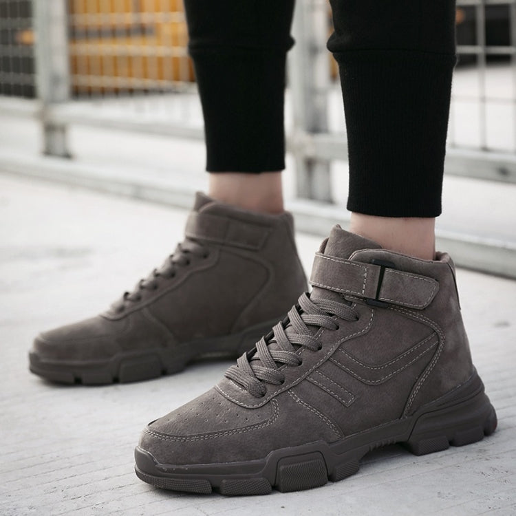 Fashion Trend High-top Solid Color Outdoor Casual Shoes for Men