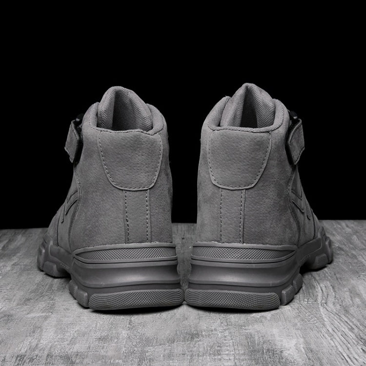 Fashion Trend High-top Solid Color Outdoor Casual Shoes for Men