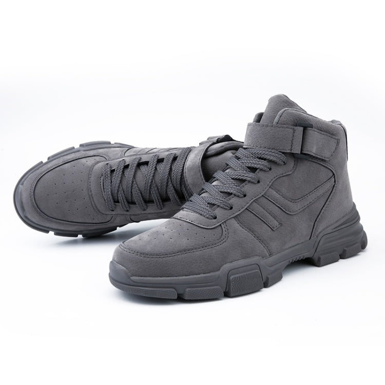 Fashion Trend High-top Solid Color Outdoor Casual Shoes for Men