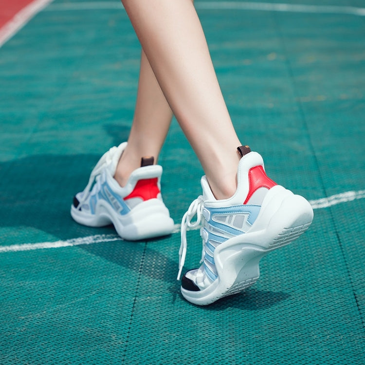 Microfiber Leather Mesh Comfortable Breathable Casual Shoes for Women