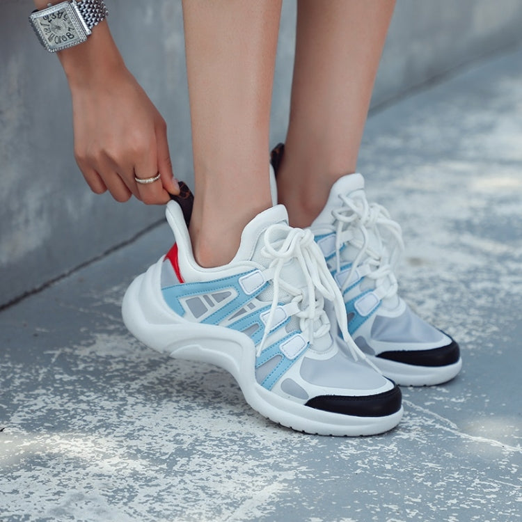 Microfiber Leather Mesh Comfortable Breathable Casual Shoes for Women
