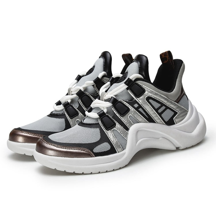 Microfiber Leather Mesh Comfortable Breathable Casual Shoes for Women